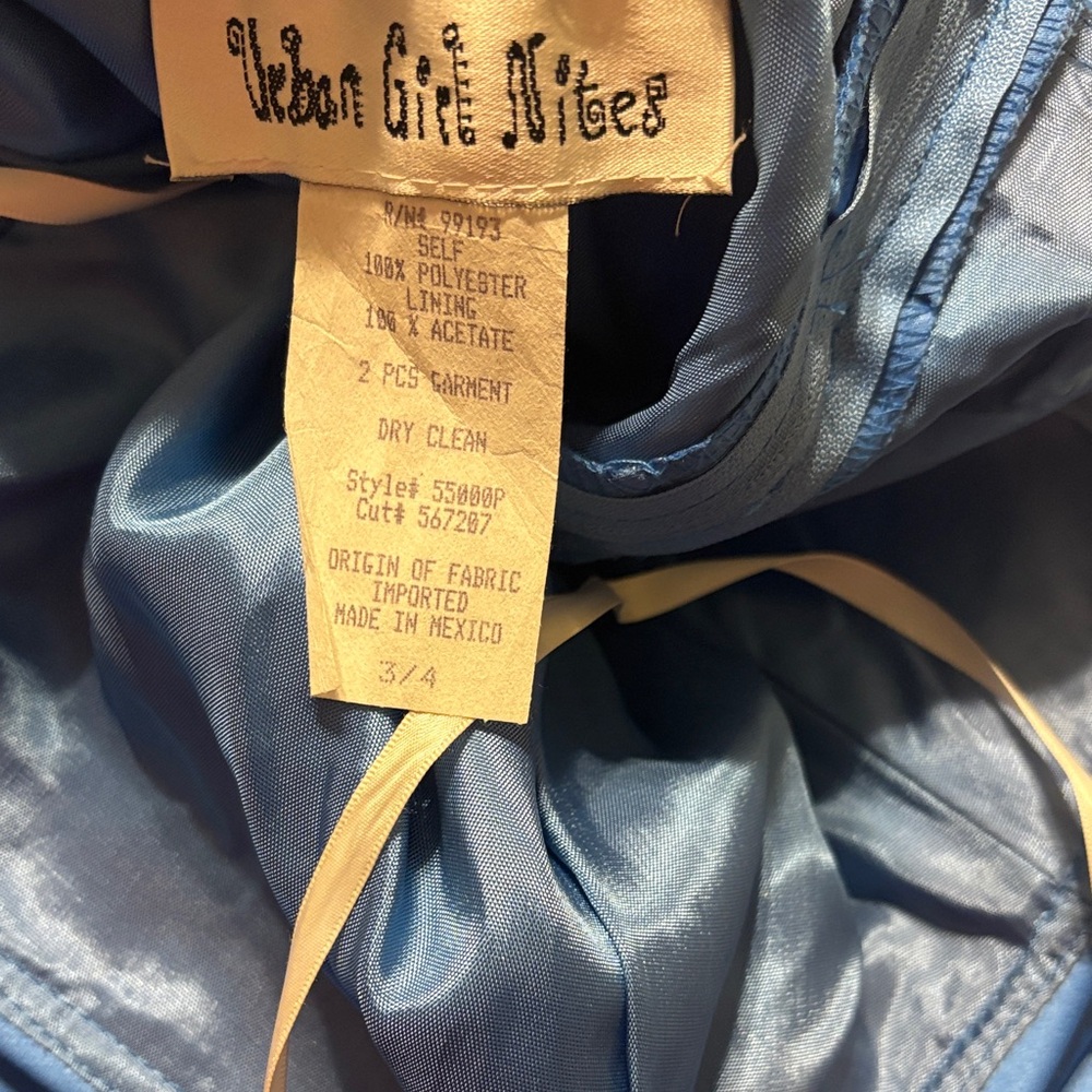 Urban Girl Nites Vibrant Blue Strapless Dress - Picture 2 of 3